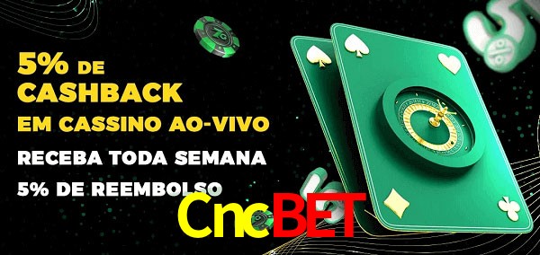 Promoções do cassino ao Vivo Cncbet